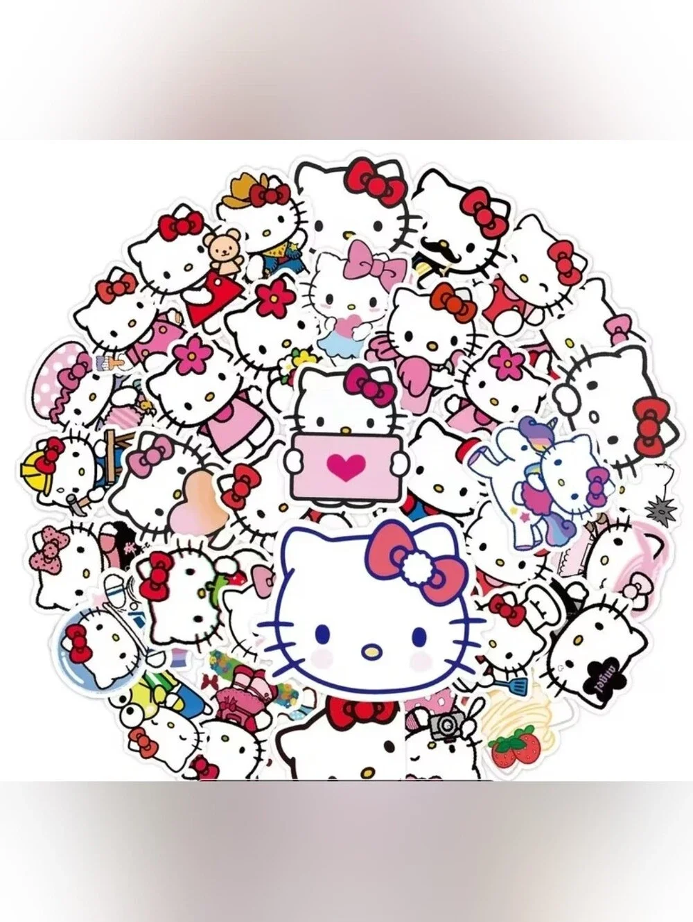 Hello Kitty Stationary Set- Notepad, Pen, Stickers & Zipper Pouch- NEW!